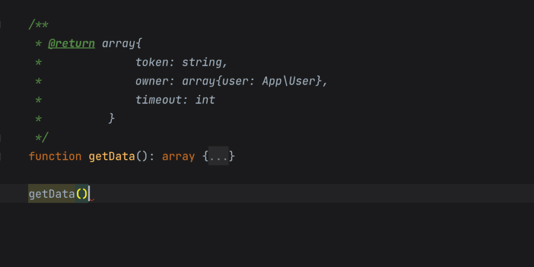 PhpStorm 2022.1 EAP＃3 發布_增強多行和嵌套數組形狀